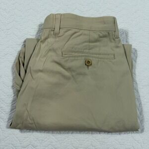 Zegna Sport Pants Men 50 34( Fit 33x29)Tan Cotton Straight Leg Made in Italy